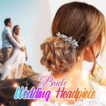 Catery Crystal Wedding Hair Comb Rhinestone Bridal Hairpieces Bridesmaid Clips Accessories for Brides and Women (A Silver)