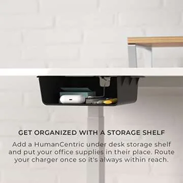 HumanCentric Under Desk Storage Shelf for Organized Workspaces