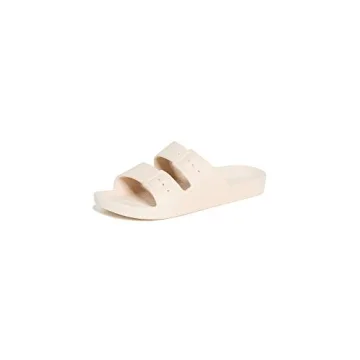 Freedom Moses Women's Two Band Slides | Stylish, Comfortable, and Waterproof