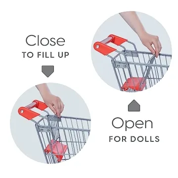 Milliard Metal Toy Shopping Cart for Kids Pretend Play