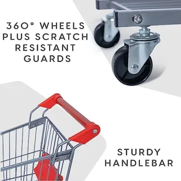 Milliard Metal Toy Shopping Cart for Kids Pretend Play