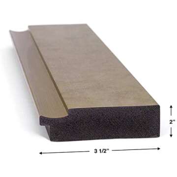 Deco TV Frames - Contemporary Bronze Smart Frame Compatible ONLY with Samsung The Frame TV (55", Fits 2017-2020 Frame TV)