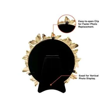 GIFTY GIFTY Round Butterfly Picture Frame for Home Decor