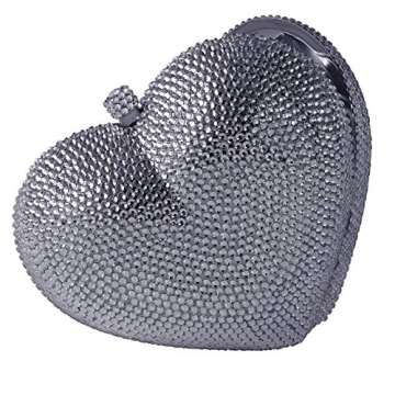 Heart Shaped Crystal Clutch for Weddings & Events