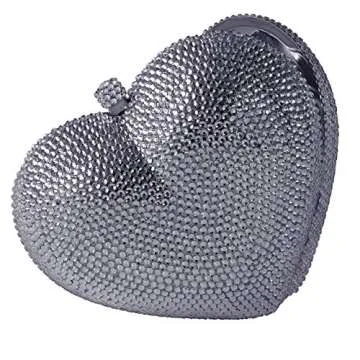 Heart Shaped Crystal Clutch for Weddings & Events