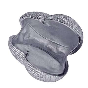 Heart Shaped Crystal Clutch for Weddings & Events