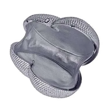 Heart Shaped Crystal Clutch for Weddings & Events