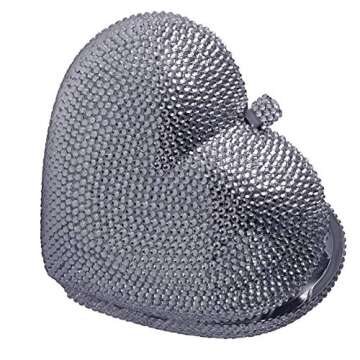 Heart Shaped Crystal Clutch for Weddings & Events