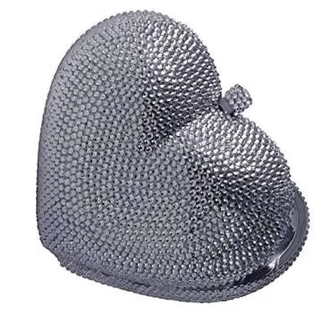 Heart Shaped Crystal Clutch for Weddings & Events