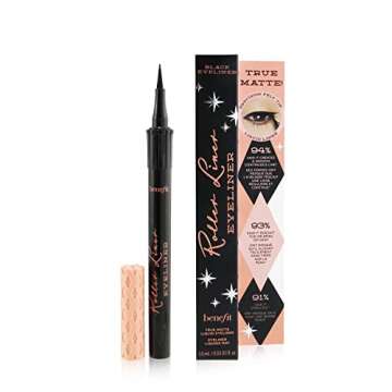 Benefit Roller Liner True Matte Liquid Eyeliner, Black, 0.03 Fl Oz
