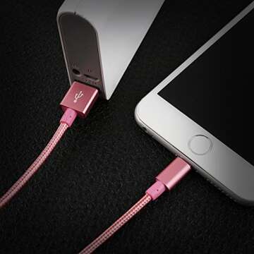 IDISON MFi Certified 5Pack of iPhone Charger USB Lightning Cables - Fast Charging & Durable
