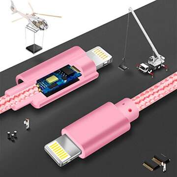 MFi Certified IDISON 5Pack iPhone Charger Cable Set