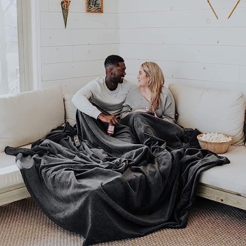 Big Blanket Co Original Stretch Extra Large Smoke Grey Blanket