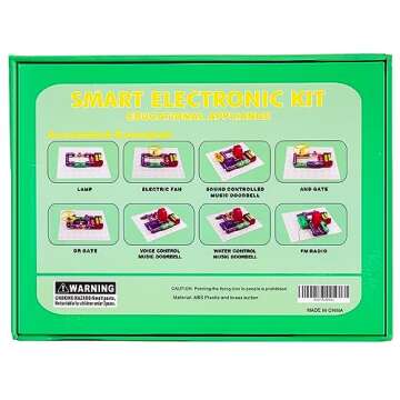 ELSKY 335 Electronics Discovery Kit - Circuits Experiments and Smart Blocks for Kids to Build DIY Electric Circuits