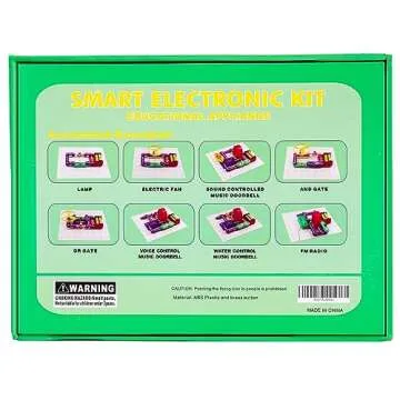 ELSKY 335 Electronics Discovery Kit - Circuits Experiments and Smart Blocks for Kids to Build DIY Electric Circuits