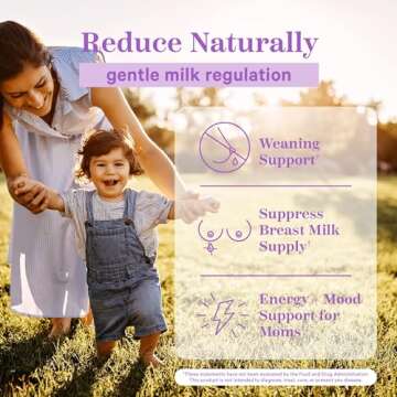 Pink Stork No Flow: Dry Up Breast Milk Supply with Sage, Parsley, and B Vitamins, Postpartum Essentials for Women to Stop Breastfeeding and Decrease Milk Production, 60 Capsules