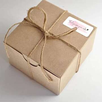 1inch x 3inch Thank You for Your Order Stickers, Pink Decorative Sealing Stickers for Delivery, Decoration, Gifts, Packaging, 120 Labels Per Roll, 1 roll