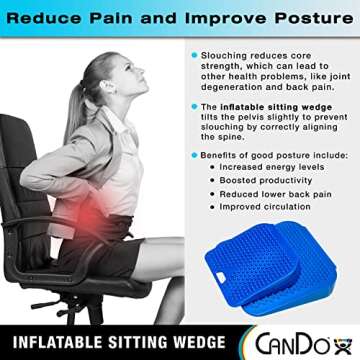 CanDo Sitting Wedge Active Seat for Kids - Improve Posture