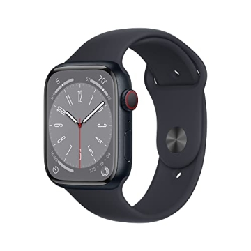 Apple Watch Series 8 [GPS + Cellular 45mm] Smart Watch w/Midnight Aluminum Case with Midnight Sport ...