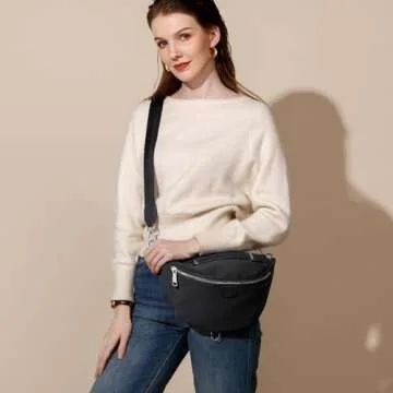 INICAT Fanny Packs for Women,Fashion Waist Packs Crossbody Bum Bag with Adjustable Strap for Travel ...