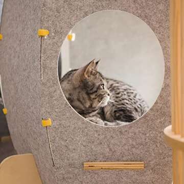 CAYJ Rocket Cat Tree Tower, with The Characteristics of Large Space,Strong Load-Bearing and Easy Installation, Cat Frame