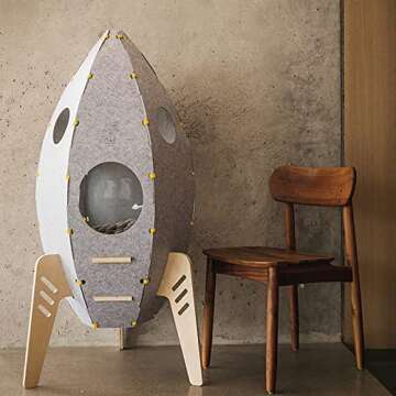 CAYJ Rocket Cat Tree Tower, with The Characteristics of Large Space,Strong Load-Bearing and Easy Installation, Cat Frame