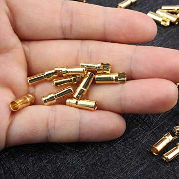 20Pairs Gold 3.5mm Bullet Banana Plug Connectors