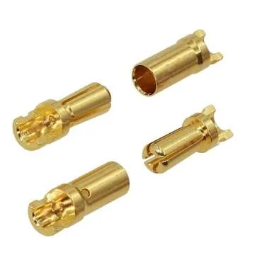 20Pairs Gold 3.5mm Bullet Banana Plug Connectors