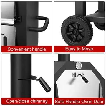 EDOSTORY Outdoor Pizza Oven for Perfect Backyard Cooking