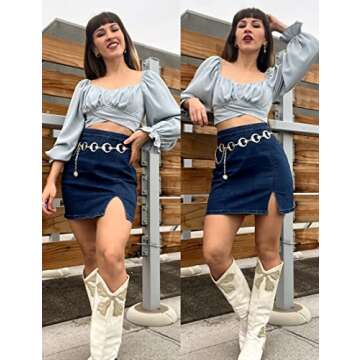 Stylish Luvamia Denim Mini Skirt for Every Occasion