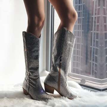 Buy sexytag Rhinestone Women Boots - Chic & Comfortable