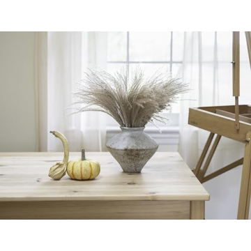 Handmade Rustic White Ceramic Vase Elegant Home Decor