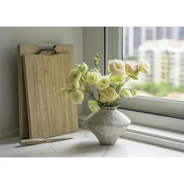 Handmade Rustic White Ceramic Vase Elegant Home Decor