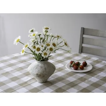 Handmade Rustic White Ceramic Vase Elegant Home Decor