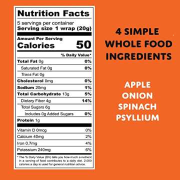 Raw Wraps, Gluten Free, Paleo, Vegan, Keto Friendly Food, Shelf Stable, 5 Wraps per Pack, Vegan, Low Carb Tortilla Wraps, Spinach Flavor
