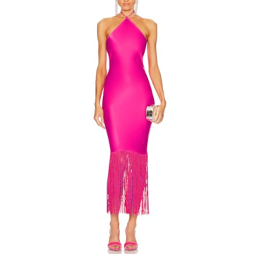 Stylish JLCNCUE Halter Neck Bodycon Dress for Parties