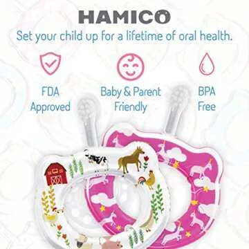 HAMICO Baby Toothbrush - Gentle, Fun & BPA Free