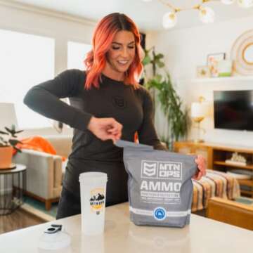 MTN OPS Ammo Protein Powder Meal Replacement Shake for Lean Muscle Building, Chocolate Flavor, 28 Servings