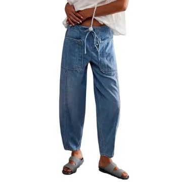 Trendy Women's Wide Leg Baggy Jeans with Comfort Fit