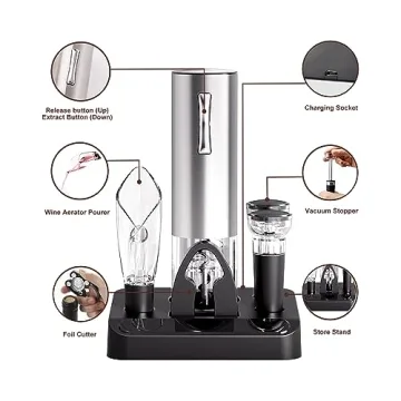 Convenient Cokunst Rechargeable Electric Wine Opener Set