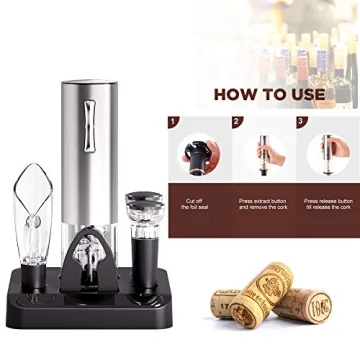 Convenient Cokunst Rechargeable Electric Wine Opener Set