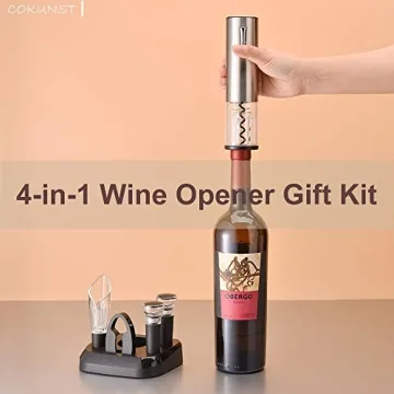 Convenient Cokunst Rechargeable Electric Wine Opener Set