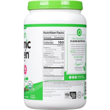 Orgain Organic Vegan Protein Powder - 21g Plant Protein, Delicious Vanilla