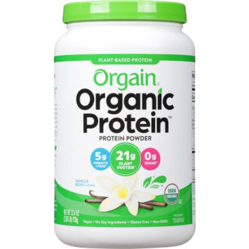 Orgain Organic Vegan Protein Powder - 21g Plant Protein, Delicious Vanilla