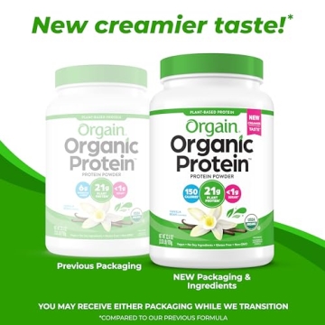 Orgain Organic Vegan Protein Powder - 21g Plant Protein, Delicious Vanilla