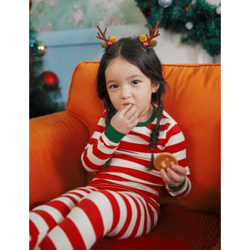 AVAUMA Baby Pajama Set Soft Cotton Christmas Stripes