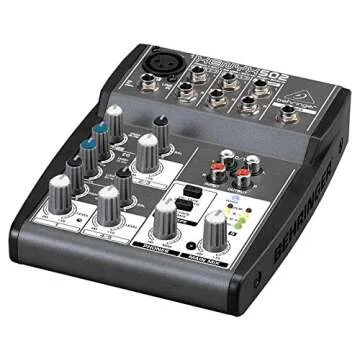 Behringer XENYX 502 Premium 5-Input 2-Bus Mixer with XENYX Mic Preamp and British EQ