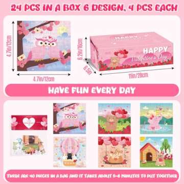 24 Pack Puzzles Cards for Kids Classroom School, 960 Pieces Animals Jigsaw Puzzles,Party Favors for ...