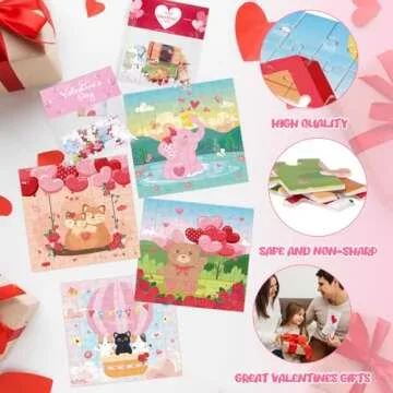 24 Pack Animal Jigsaw Puzzles for Kids' Classrooms