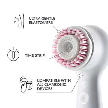 Clarisonic Radiance Facial Cleansing Brush Head Replacement | Skin Brightening Face Brush For Dull Skin | Suitable for Sensitive Skin